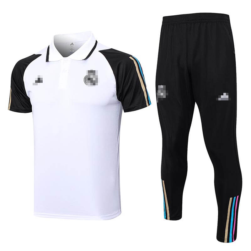 Camiseta de Polo Real Madrid 2023/2024 Blanco/Negro